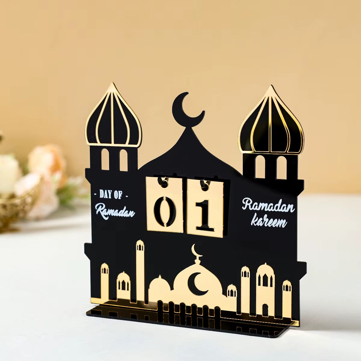 Ramadan Countdown Calendar and Eid Mubarak Ornament - 2026 Home Decoration for Islamic Muslim Celebrations and Gift Giving